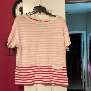 Pink striped shirt